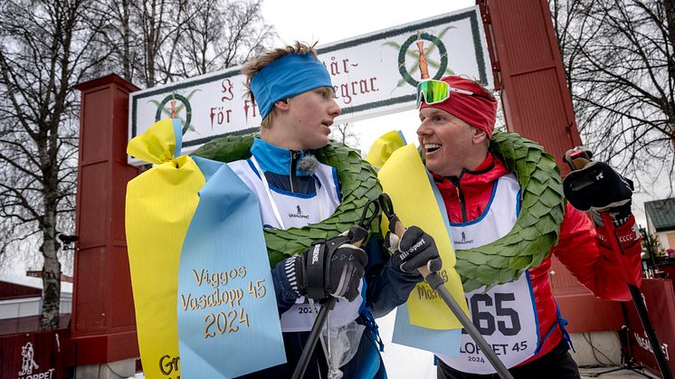 Viggo och Måns Möller i Vasaloppet 45 2024