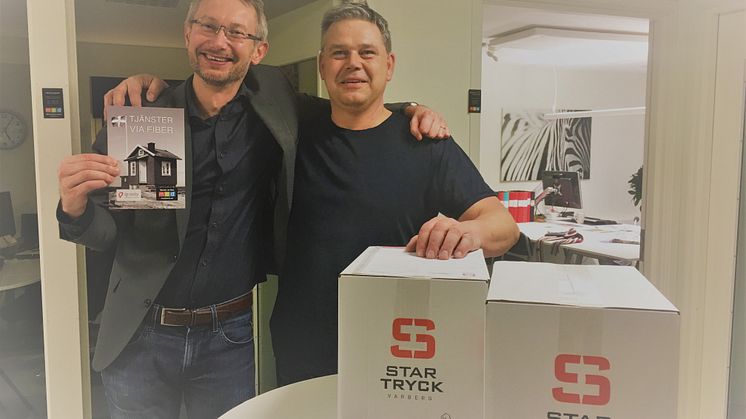Martin Carlstein, MED och Arne Bengtsson ägare av Star-Tryck