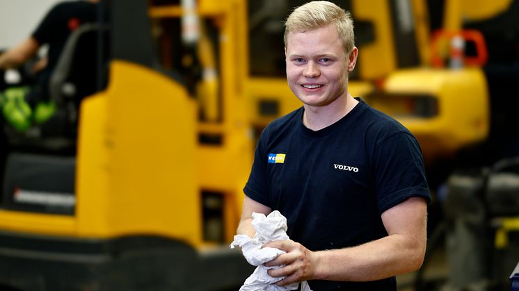 Filip Sjöstedt, servicetekniker på Swecon