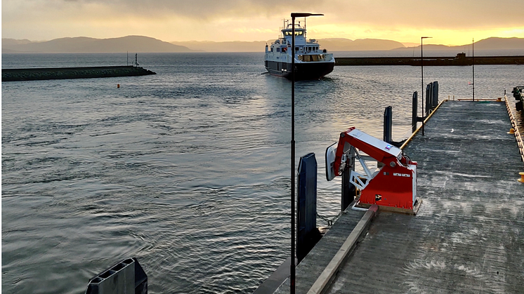 A MoorMaster™ vacuum mooring systems at a ferry application in Norway.