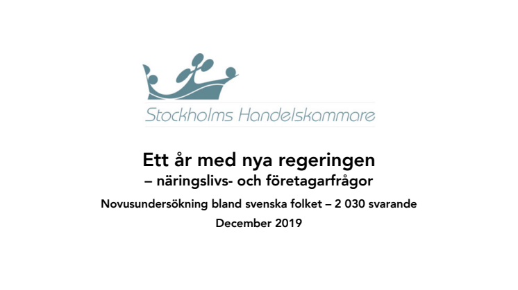 Novus om näringspolitik