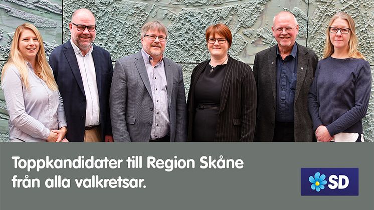 SD:s regionvalsedlar fastställda