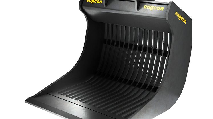 Engcon presenterar ny serie sorteringsskopor – kommer i specialutvecklad design