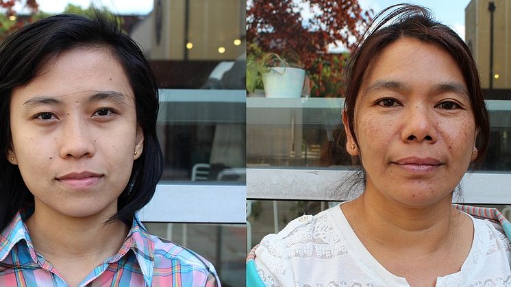 San Yamin Aung, journalist och Thandar Oo, fredsförhandlare