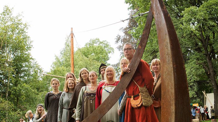 Vikinghage i Botanisk hage i Oslo