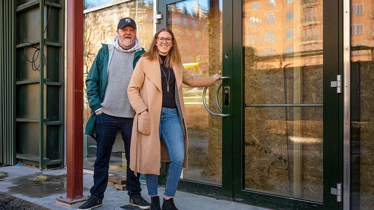 Niclas Rynell, köksmästare och Paulina Ek, Area manager på Boulebar Rålambshov