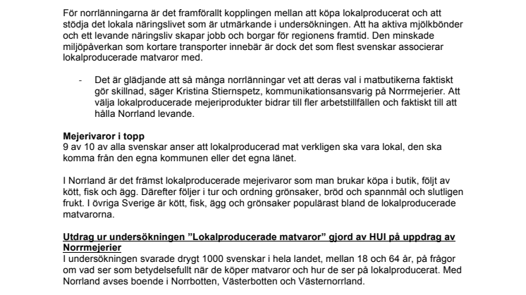 Jobben får norrlänningar att köpa lokalproducerat
