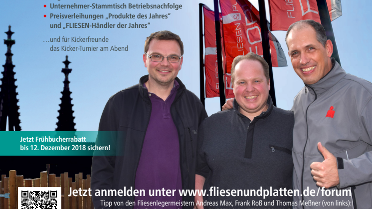Flyer FLIESEN & PLATTEN FORUM 2019