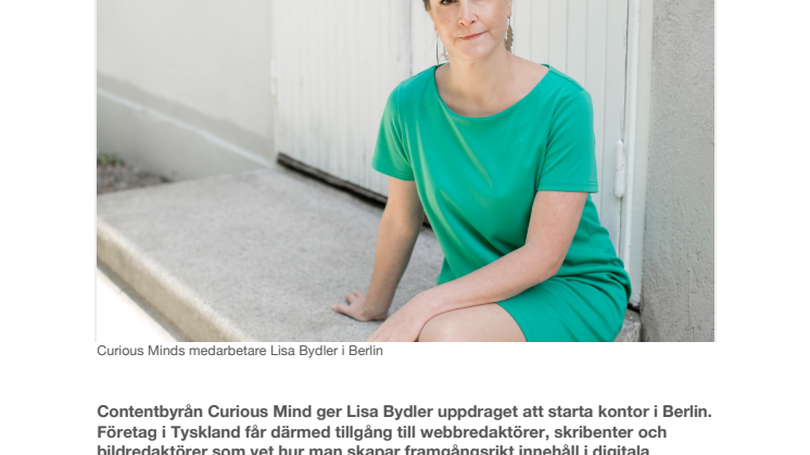 Contentbyrån Curious Mind etablerar sig i Tyskland
