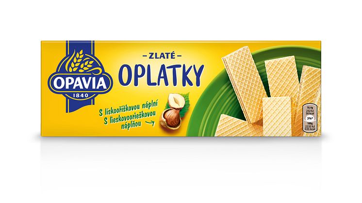 Opavia Zlate Oplatky orisek front