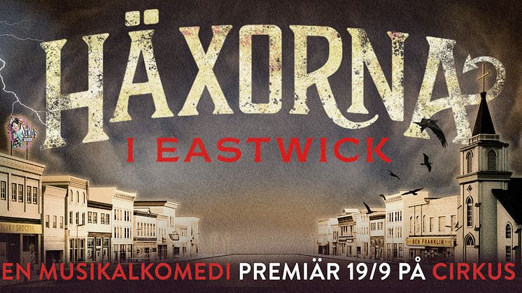 Kultfilmen "Häxorna i Eastwick" blir musikal på Cirkus med Peter Jöback i huvudrollen!
