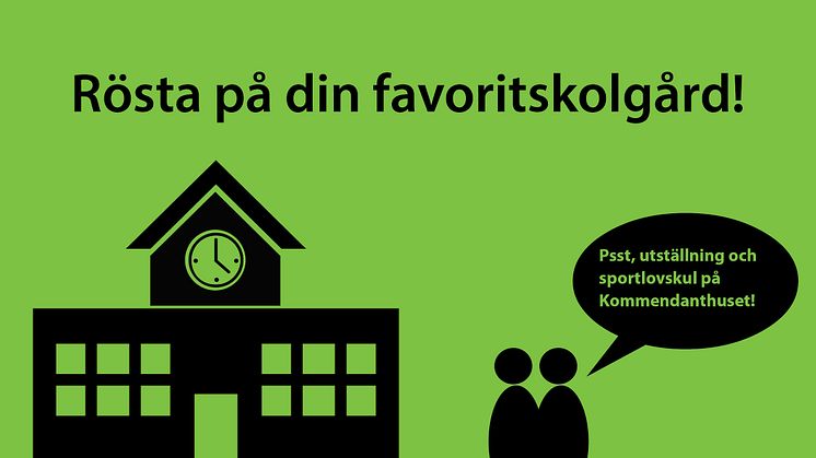  Framtidens skolgårdar ställs ut på Kommendanthuset