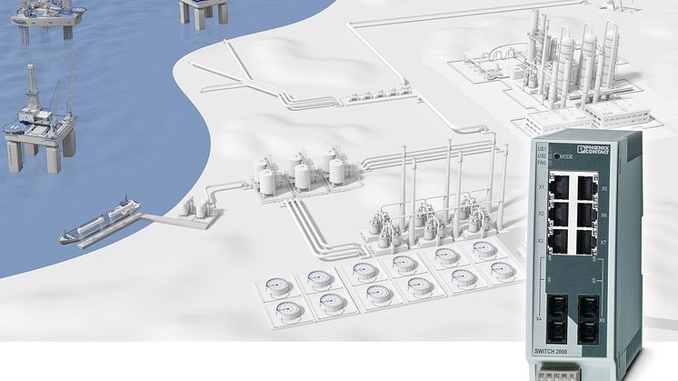 Industrielle switcher for røffe omgivelser fra Phoenix Contact