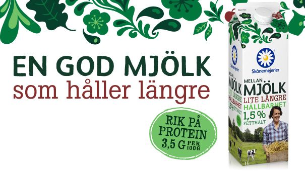 Mjölk som håller längre från Skånemejerier