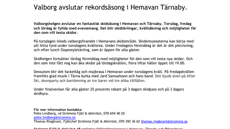 Valborg avslutar rekordsäsong i Hemavan Tärnaby