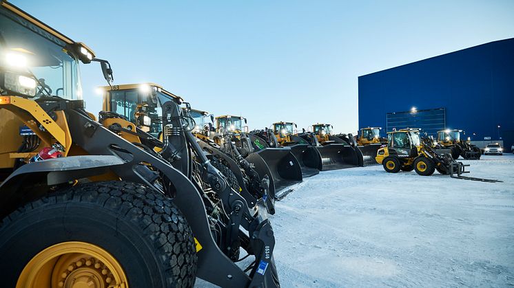Volvo hjullastare redo att tas i drift hos LKAB