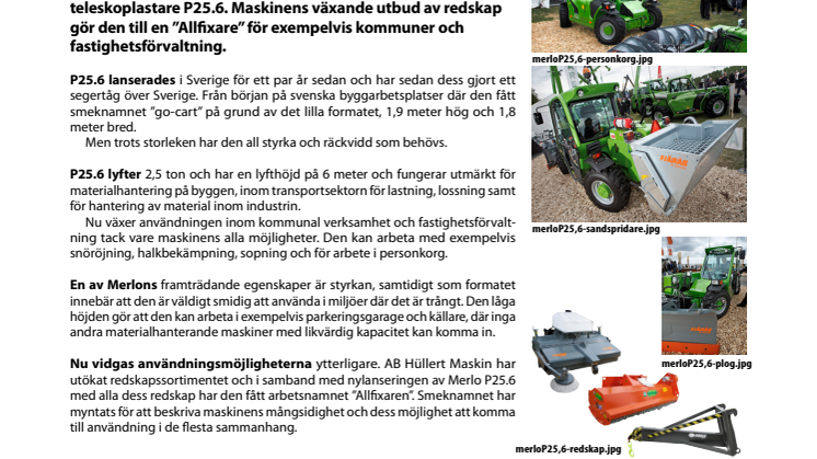 Fler redskap gör Merlo P25.6 till ”Allfixare”