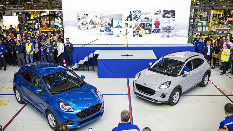 Produksjonen av den nye mild hybrid-SUVen Ford Puma har startet