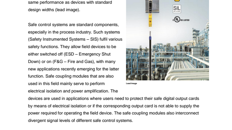 Safe coupling modules with force-guided contacts