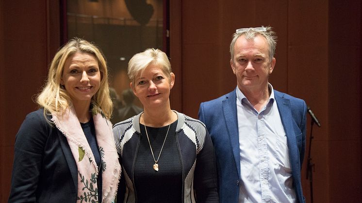 På årets tredje ManpowerGroup Forum var Marianne Hagen og Jan Ketil Arnulf som står på hver sin side av vår konsernsjef Maalfrid Brath foredragsholdere om den digitale revolusjonen. 