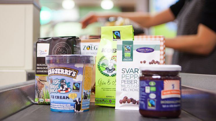 43 procent av de tillfrågade i studien tror att de kommer att öka sin konsumtion kring Fairtrade det kommande året . Foto: Fairtrade Sverige. 