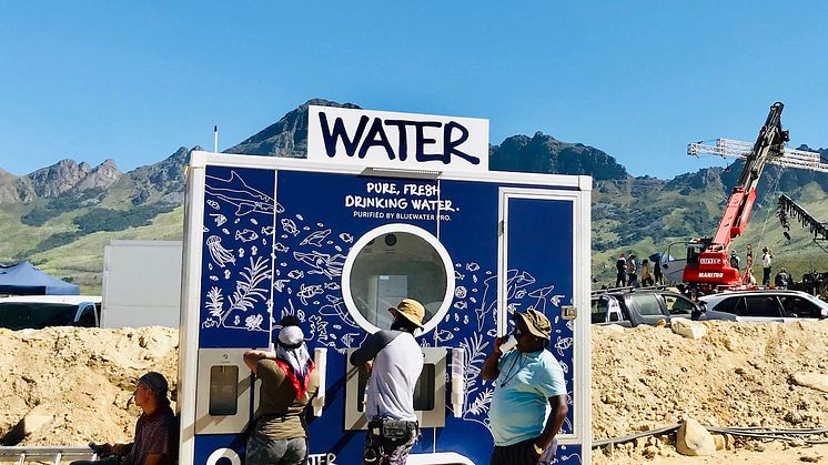 Innovative new mobile water station provide hydration relief on mining and construction sites