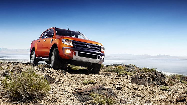 Nya Ford Ranger skapar historia som den första och hittills enda pickupen som får 5 stjärnor i Euro NCAP:s krocktest