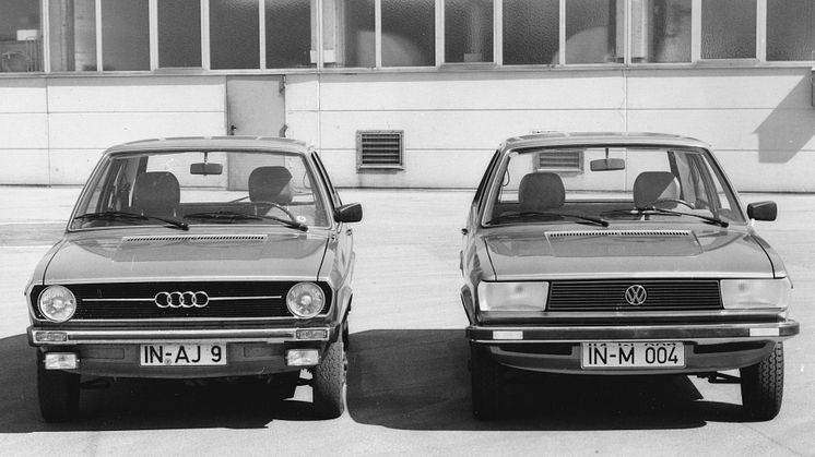 Den ene blev lanceret i 1974, den anden i 1975 - Audi 50 og VW Polo