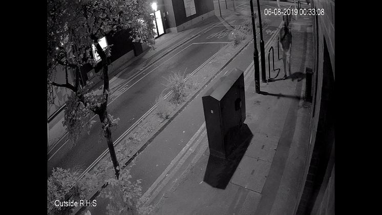 CCTV footage of man wanted for questioning 