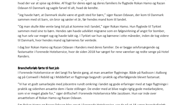 Fra Syrien til Hotel Randers