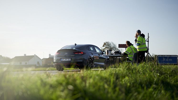 Helt nya Hyundai i30 Fastback N - snabbast från Rom till Paris.