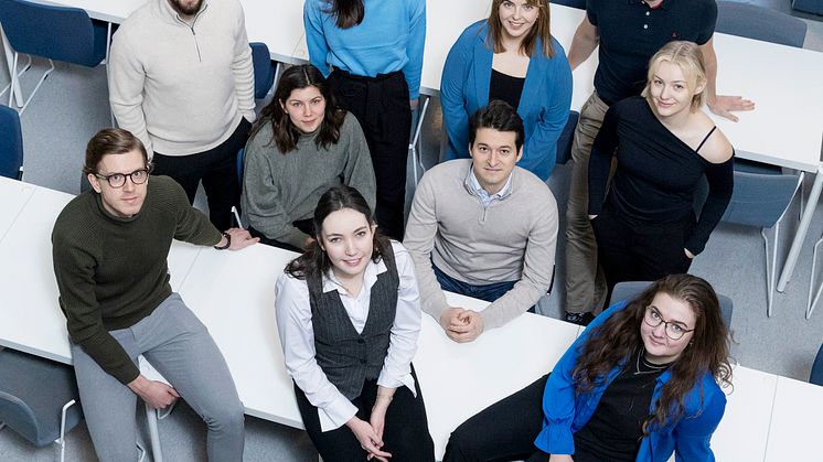 Stipendiater vid Luleå tekniska universitet som premieras stipendier från Miljöfonden. 