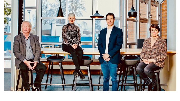 Intiativtagare och finansiärer till DalaCaptial AB; Kjell Grundström, Sparbanksstiftelsen Dalarna, Angelica Ekholm, ordförande DalaCaptial, Anders Hjertberg, Dalarnas Försäkringsbolag, Birgitta Sacrédeus, Region Dalarna