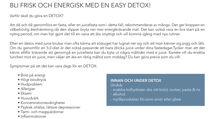 EASY DETOX BOX