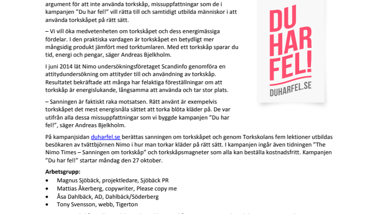 Kampanjen ”Du har fel!” utmanar och utbildar  