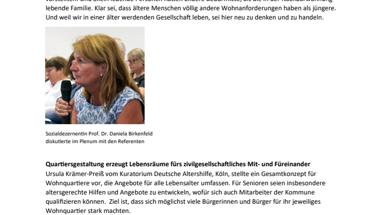Gute Nachbarschaften stiften Zusammengehörigkeit und Zukunftsfähigkeit
