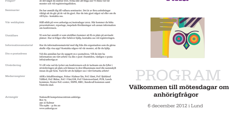 Pressinbjudan - anhörigfrågor diskuteras i Lund