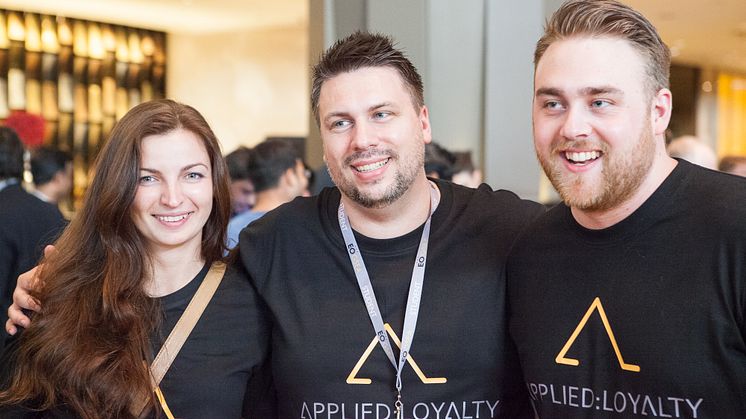 AppliedGroup Nordics tre grundare, Julia Wikström, Johan Wikström och Thomas Jonasson på finalen av Global Student Entrepreneurship Awards i Bangkok (Maj 2016).