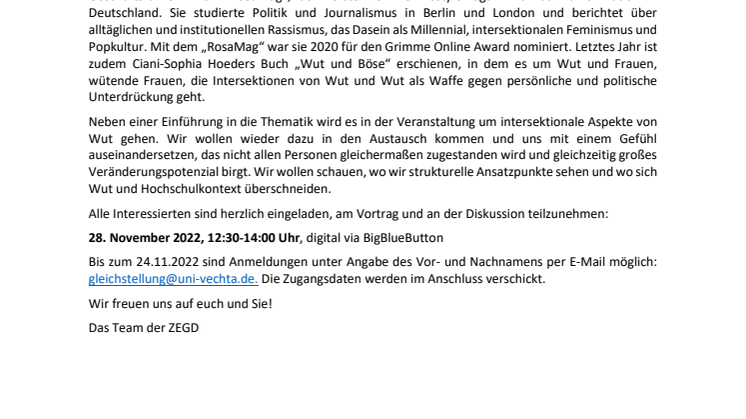 Aktionsmonat gegen geschlechtsbezogene Gewalt