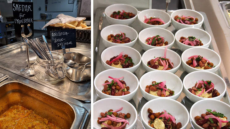Smakskedar och portionsskålar är några exempel på hur måltidspersonalen kan väcka nyfikenhet på nya smaker. Men i projektet ShoolFood4Change jobbar man med ett helhetsperspektiv där även rektorer, pedagoger, elevhälsa och barnen blir involverade.