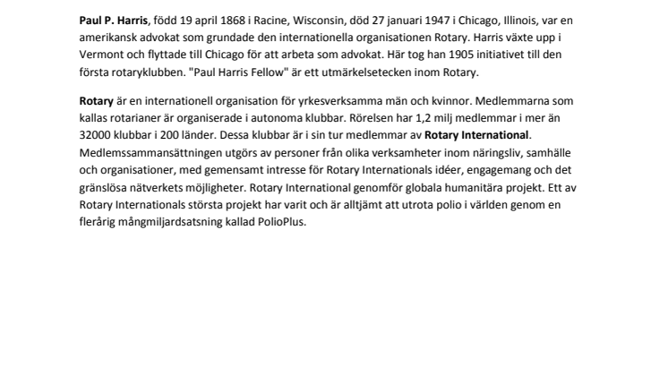 Guldfågelns VD Jimmy Samuelsson har den 14 juni tilldelats Paul Harris Fellow av Rotary Kalmar