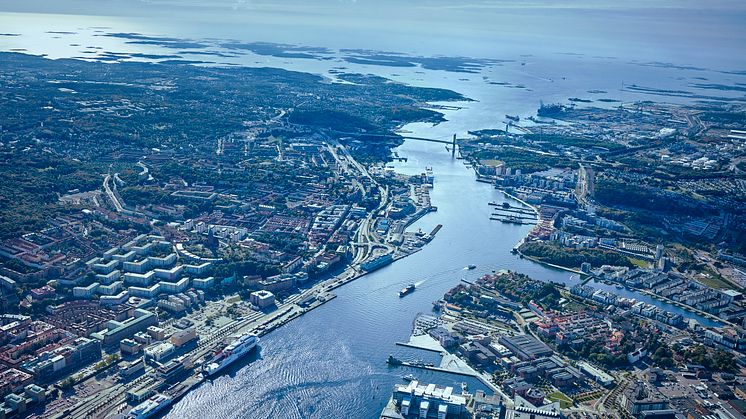 Göteborgs Hamninlopp från ovan