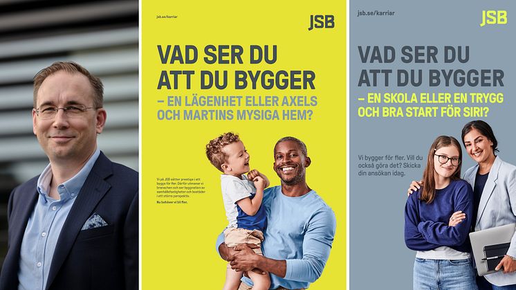 De senaste åren har JSB vuxit avseende både personalstyrka och geografiska etableringar. För att möta framtiden satsar byggföretaget nu på en strategisk kommunikationskampanj för att locka fler till sina team.