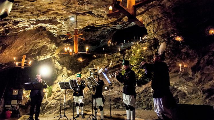 Traditionelle Mettenschicht untertage