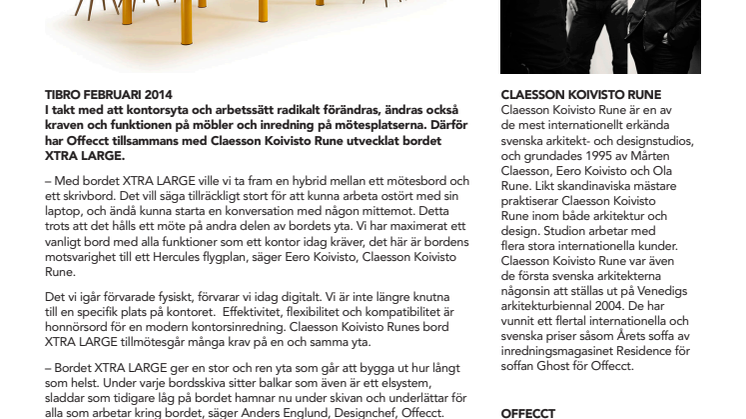 Bord XTRA LARGE av Claesson Koivisto Rune