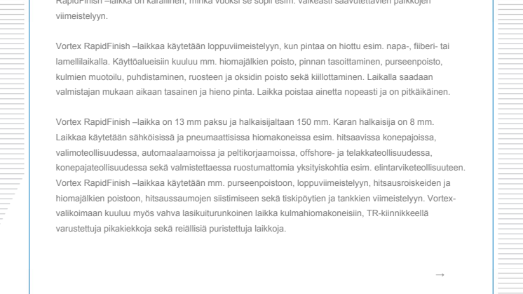 Uusi karallinen pinnanviimeistelylaikka