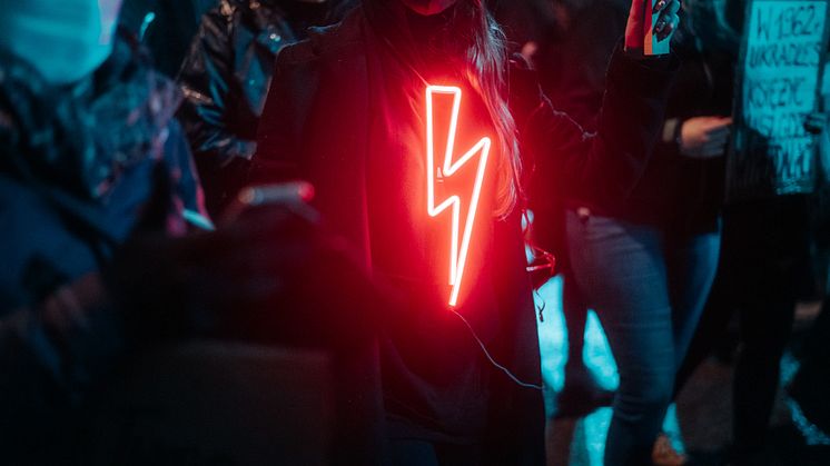 Demonstration mot abortförbudet i polska Wrocław, oktober 2020. Foto: Zuza Gałczyńska/Unsplash