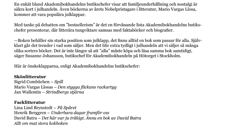 Akademibokhandlarnas favoritklappar: OKEJ-bok, På Spåret-frågor och Olof Palme-biografi