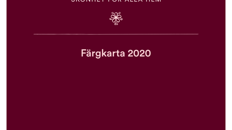 Lycke färgkarta "Scandinavia – a way of living"