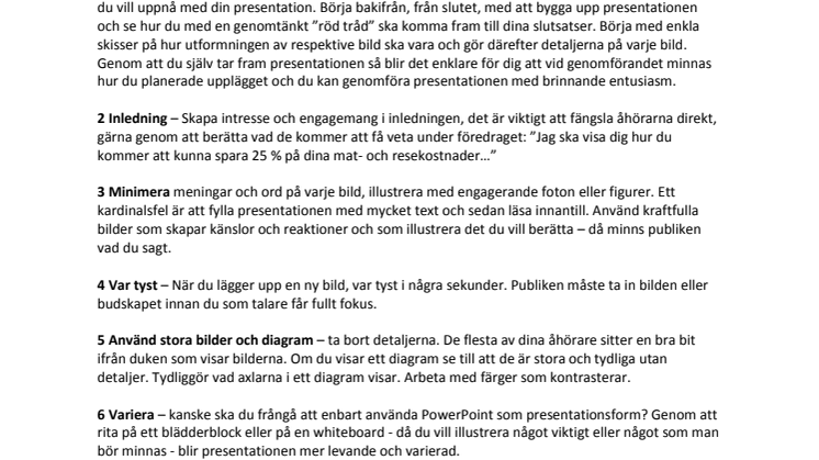 12 steg till den framgångsrika PowerPoint-presentationen